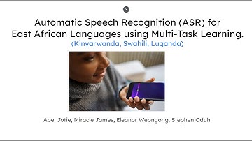 ASR for East African Languages