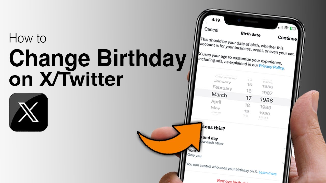 How to Change Birthday Date on X (Twitter) - Step by Step - YouTube