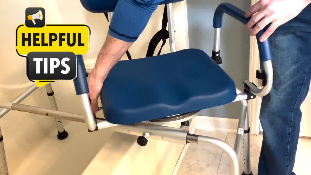 Sliding Shower Chair with Swivel Seat – FSA/HSA Eligible Tub Transfer Bench | Seniors & Post-Surgery