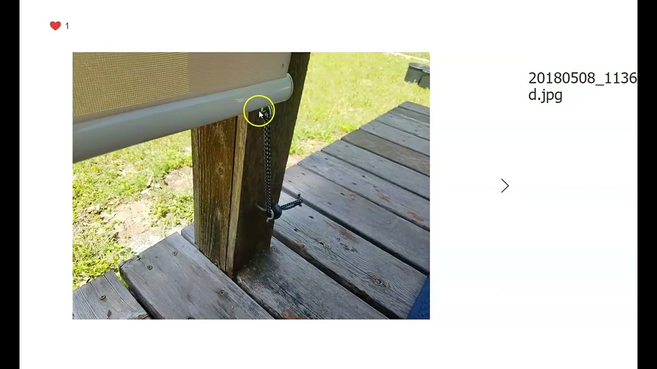 How I tie down my outdoor solar shades for patios to keep from getting