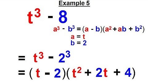 Algebra - Ch. 7: Factoring Practice Problems (6 of 21)  Example 5
