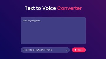 How To Make Text To Voice Converter Using JavaScript | Text To Speech Generator | Programmer Mithon