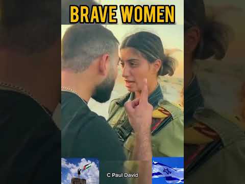 Israeli Military Women Opposes A Palestinian Oppressor😱