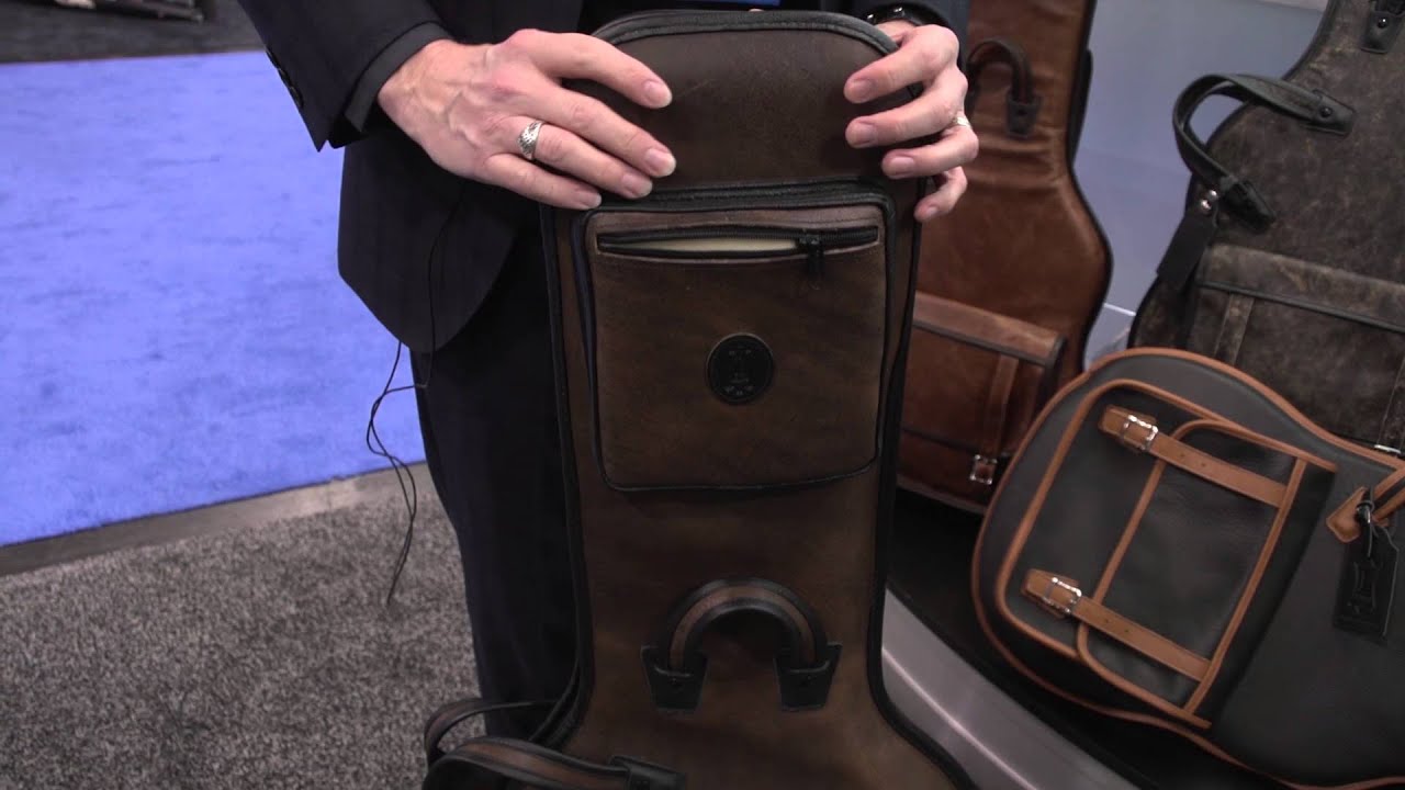 NAMM 2016 - Levy's Leathers - Distressed Series Gig Bags - YouTube