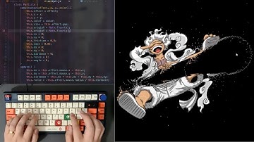 ASMR Programming - Gear 5 Luffy Particle Effect - No Talking