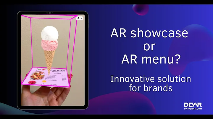AR showcase or AR menu? Use AR for restaurant menus!