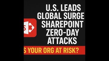 U.S. Leads Global Surge in SharePoint Zero-Day Attacks — Is Your Org at Risk?