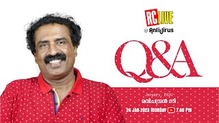 Q \& A LIVE | 24- Jan-2024 | Ravichandran C