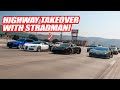 VISITING STRADMAN &amp; HIS BUGATTI VEYRON W/ THE PAGANI HUAYRA! *THEN WE TAKEOVER A HIGHWAY*