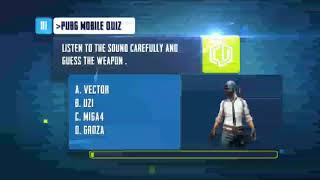 GUESS THE WEAPON SOUND IN PUBG MOBILE |QUIZ| |USE HEADPHONE| screenshot 2