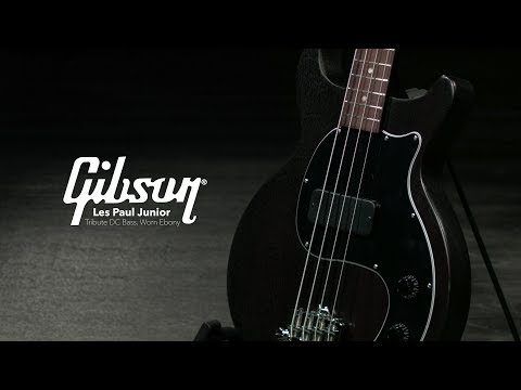 gibson-les-paul-junior-tribute-dc-bass,-worn-ebony-|-gear4music-demo