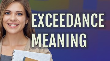 Exceedance | meaning of Exceedance