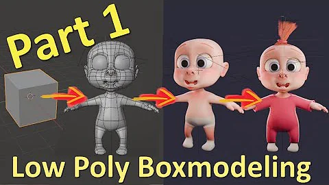 Blender Tutorial Low Poly Character Modeling Part 1 - Head #blendertutorial