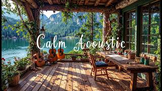 Calm Acoustic Guitar 🌿 Spring Lake Ambience for Relax, Study & Focus