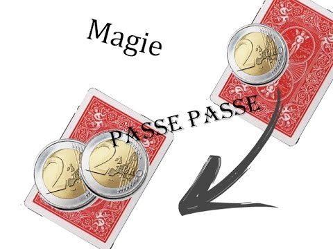 Tour De Passe Passe Avec Des Pièce Et Des Carte - 