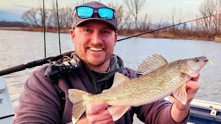 Saginaw River Walleye!!!...We got FREE Lures.