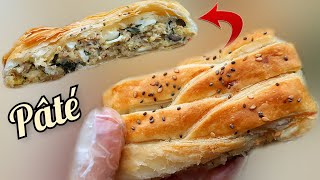 Pâté باتي بالجبن و التن بحجم كبير و شكل مختلف سهل التحضير و المذاق روعة