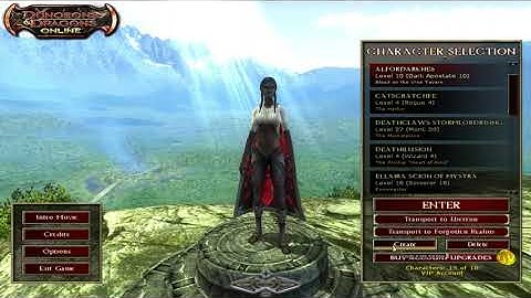 Dungeons and Dragons Online DDO Character creation