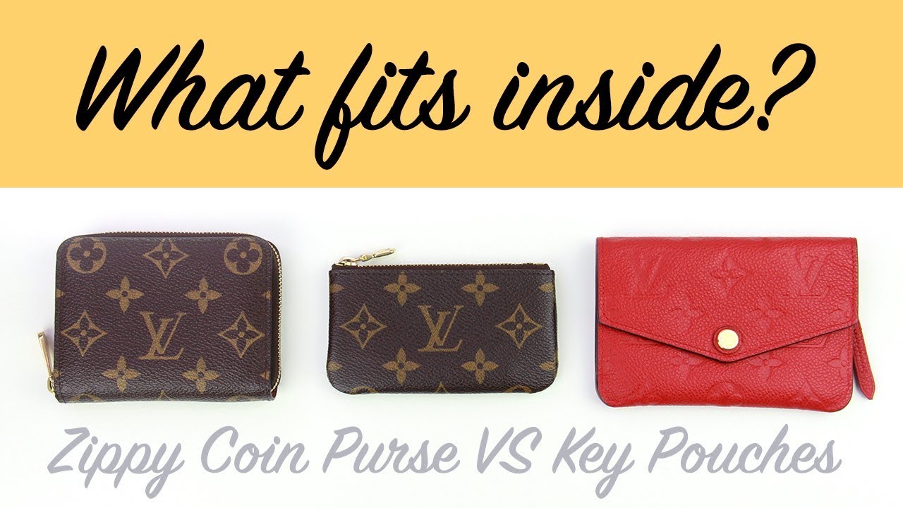 Louis Vuitton round coin purse comparison/What fits inside besides