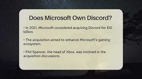 Does Microsoft Own Discord? - Talking Tech Trends