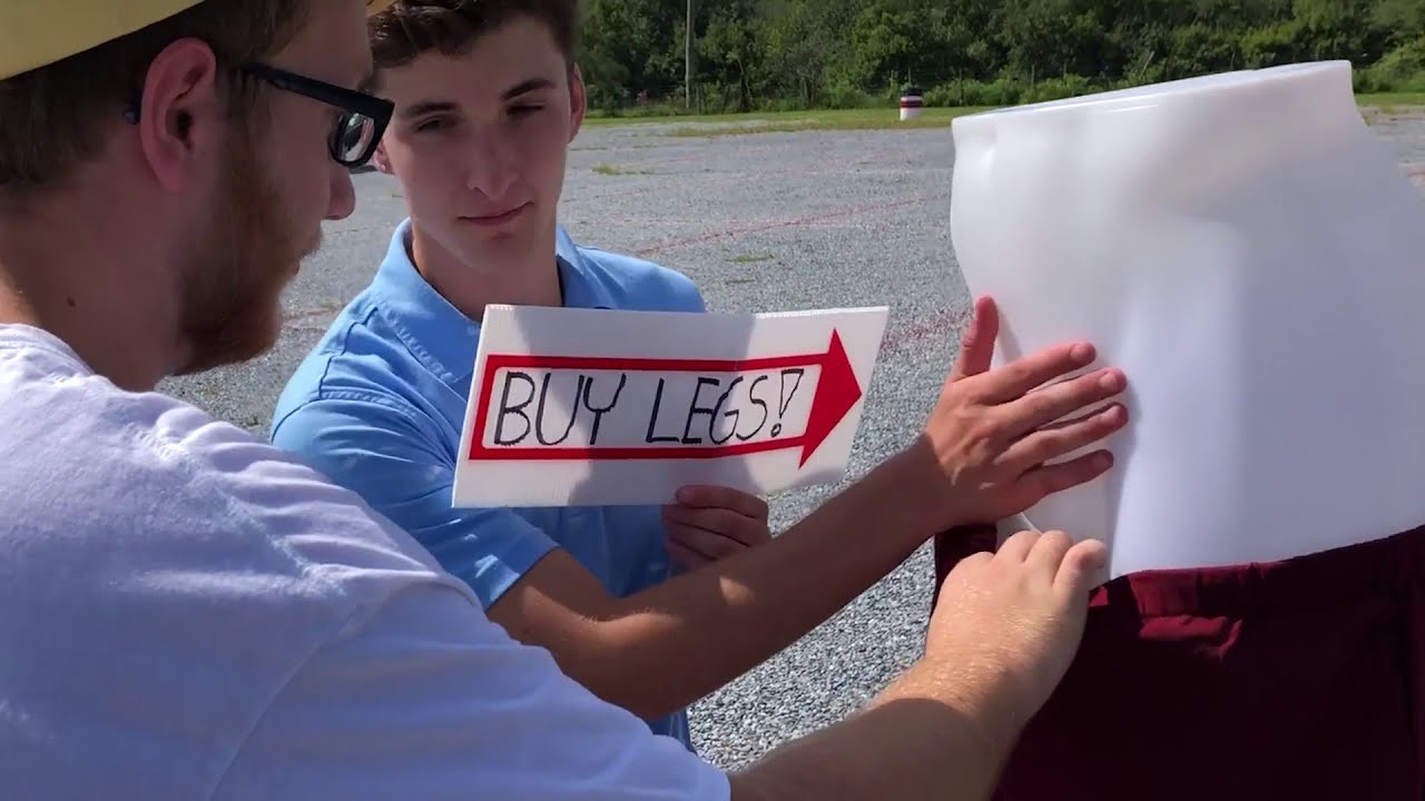 Selling Legs at a flea market - Selling Legs at a flea market
