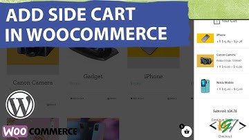 How to Add Side Cart in WooCommerce WordPress