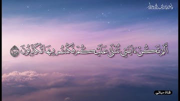 ألم تكن آياتي تتلى عليكم فكنتم بها تكذبون  سورة المؤمنون  القارئ ياسر الدوسري