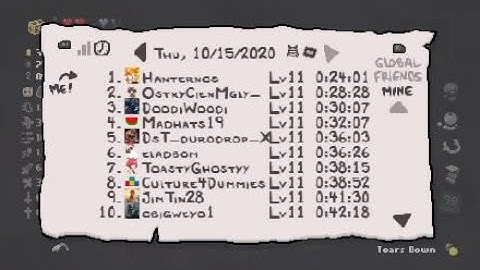 Binding of Isaac Afterbirth Plus - Daily Run 15/10/2020