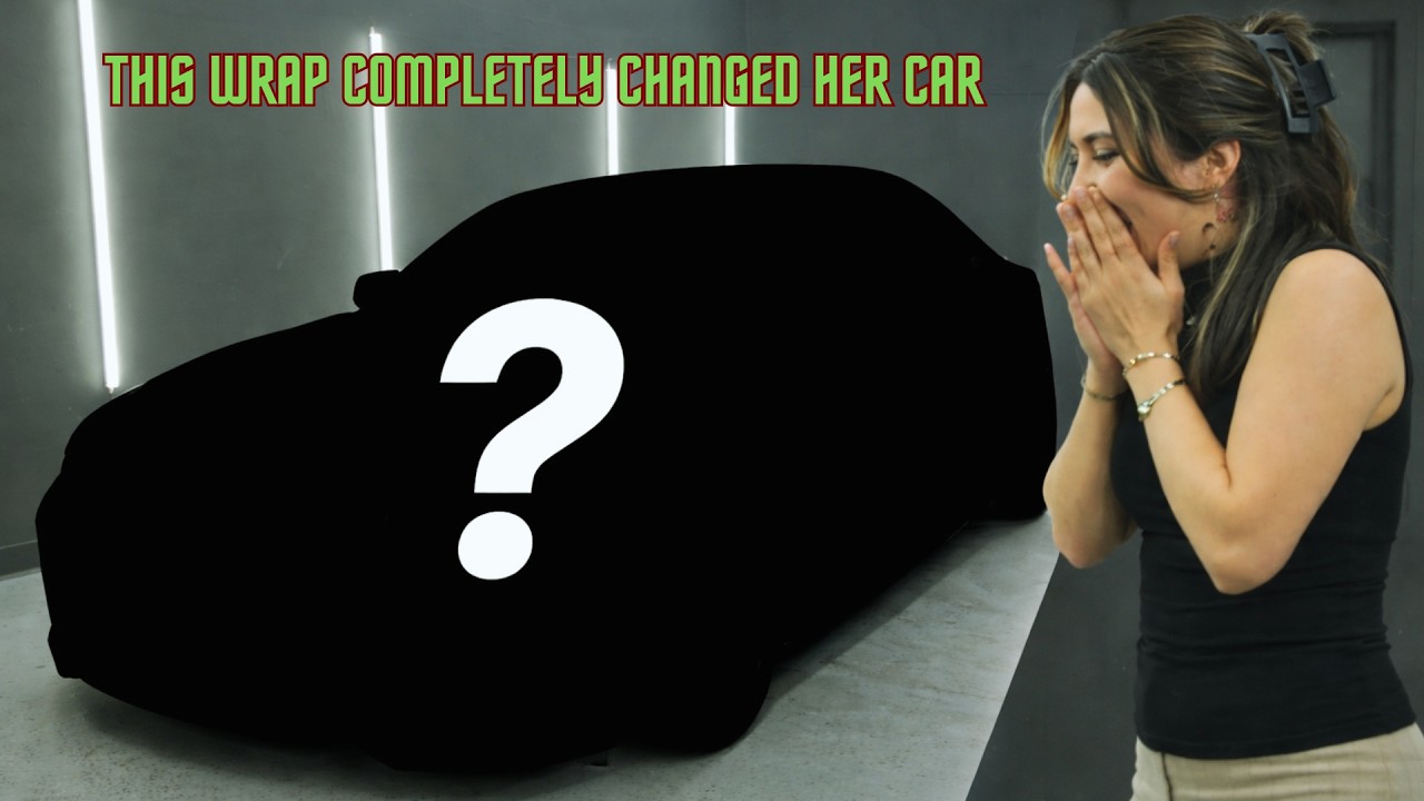 THIS WRAP COMPLETELY CHANGED HER CAR