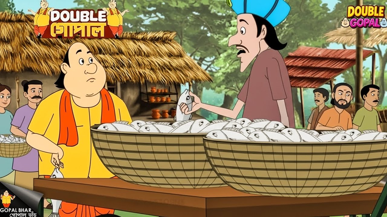 যখন মন্ত্রী তাজা মাছ বিক্রি করতে বাজারে পৌঁছালেন | Gopal Bhar | গোপালভাঁড় | Double Gopal | New