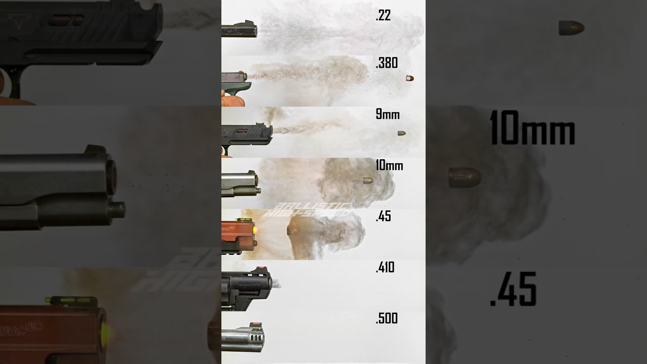 Slow Mo Handgun Calibers 