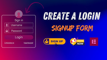 How To Create A login & Signup Form Using Elementor For (Free)