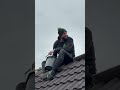 Just doing a bit of ridgeline #roofinginnovation #derby #funny #roof #roofing #rooster #rooftop 