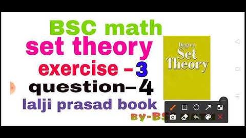 set theory exercise 3 question 4 full solution from Lalji prasad book #vishaljihuli