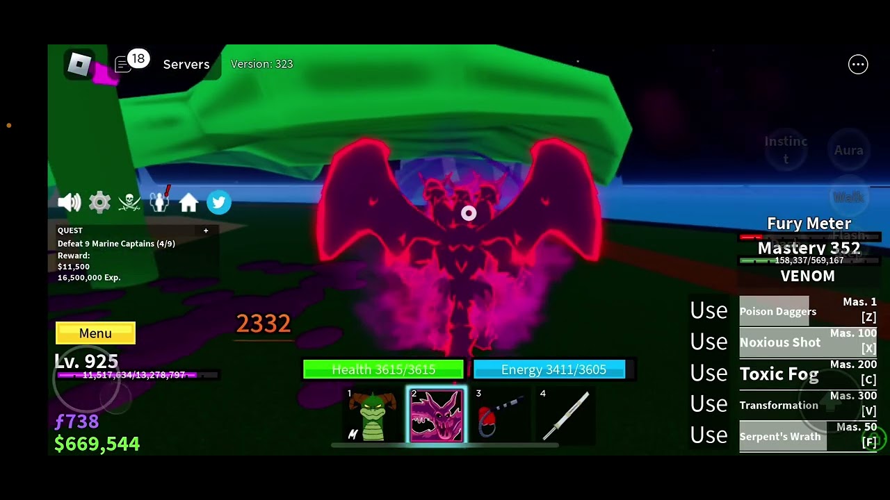 In this video I will get to level 940! Part 3 of trying to get to level 1000! | Blox Fruit