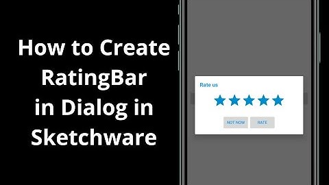 Create RatingBar in Dialog in Sketchware || How to Create RatingBar in Dialog in Sketchware ||