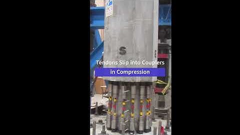 Retest of a Repairable Precast Bridge Column with UHPC and Exposed Tendons - Compression Face