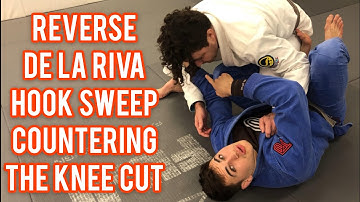 Reverse De La Riva Hook Sweep Countering The Knee Cut