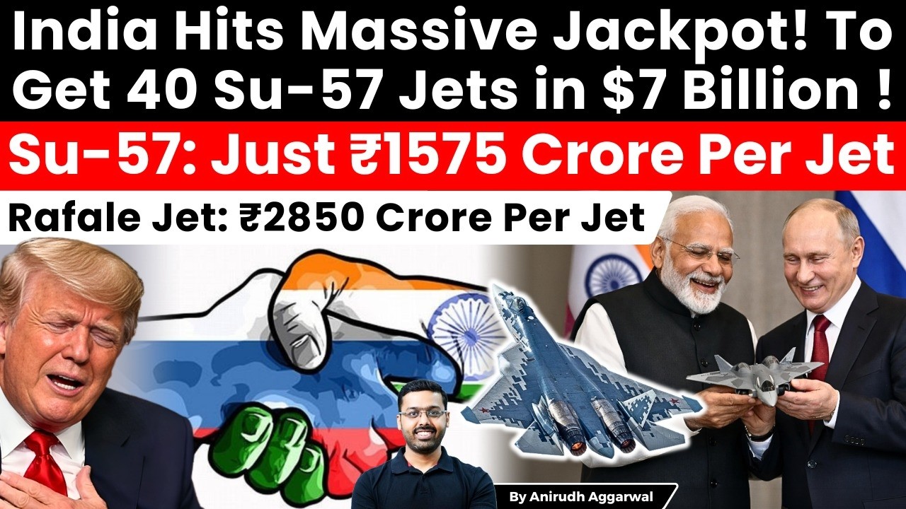 India Hits Massive Jackpot! To Get 40 Su-57 Jets in $7 Billion from Russia. Huge Boost for AMCA