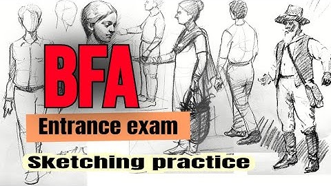 Bfa entrance exam preparation 2025 || #bfa #art #entranceexam #entrance #sketching #composition