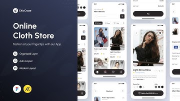Design a Clothing Store App in Figma - UI Speed Design | Week - 30