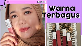 WARDAH COLORFIT LAST ALL DAY LIP PAINT SWATCHES 12 WARNA TERLENGKAP