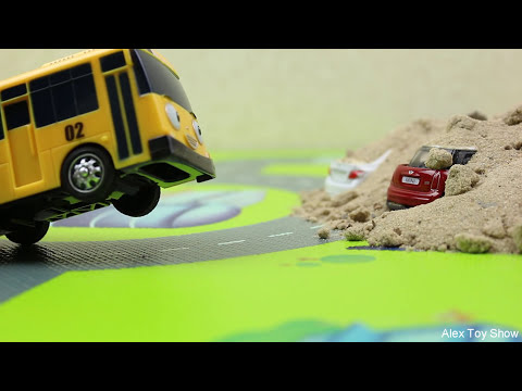 Машинки мультфильм - Мир машинок - 138 серия:  Щенячий патруль, Автобус Тайо. Мультик для детей.