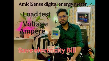 Amicisense 6 in 1 AC 40-300V 100A Energy Meter with LCD Display | Best for AC bill Monitor