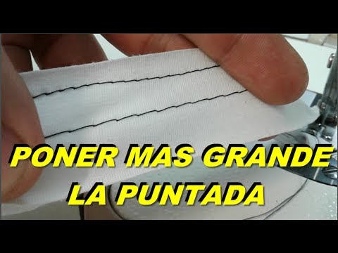 Como poner la puntada mas grande estando en su tope | mecanica confeccion