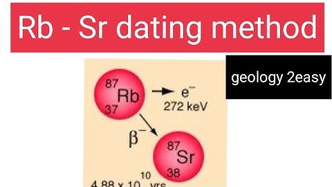 The Rb-Sr method of dating. part 1