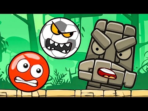Несносный КРАСНЫЙ ШАР в поисках сокровищ #4.  Мультик Red Ball на Игрули TV