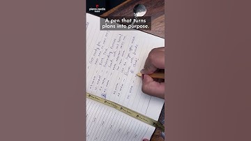 A pen that turns plans into purpose!