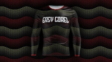 How to Create Wavy Seamless Geometric Star Pattern for Full Printed Jersey Design in CorelDraw 2021