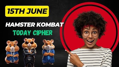 Hamster Kombat Daily Cipher Morse Code || 15/06/2024 || Claim 1,000,000 Coins Task Reward